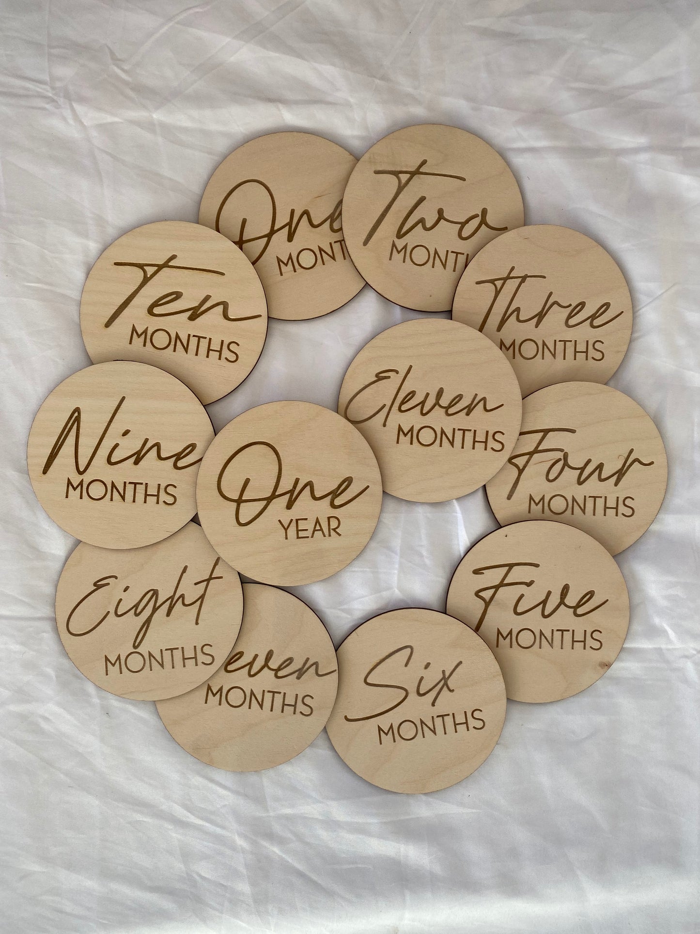 Milestone Wood Signs