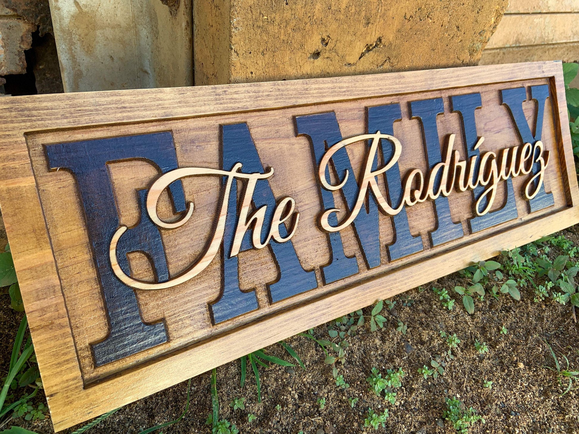 small size wooden plate adress signs