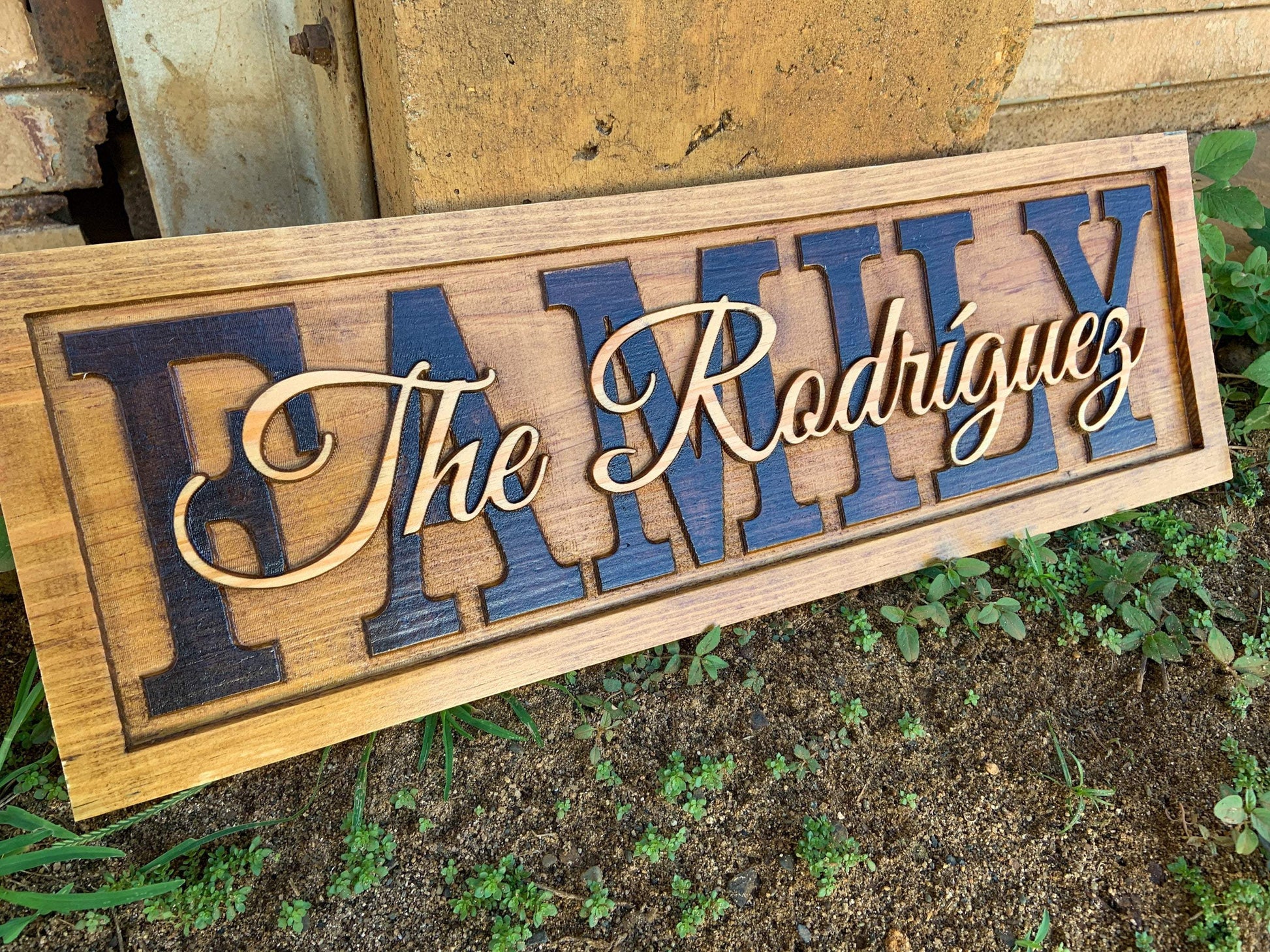 small size wooden plate adress signs