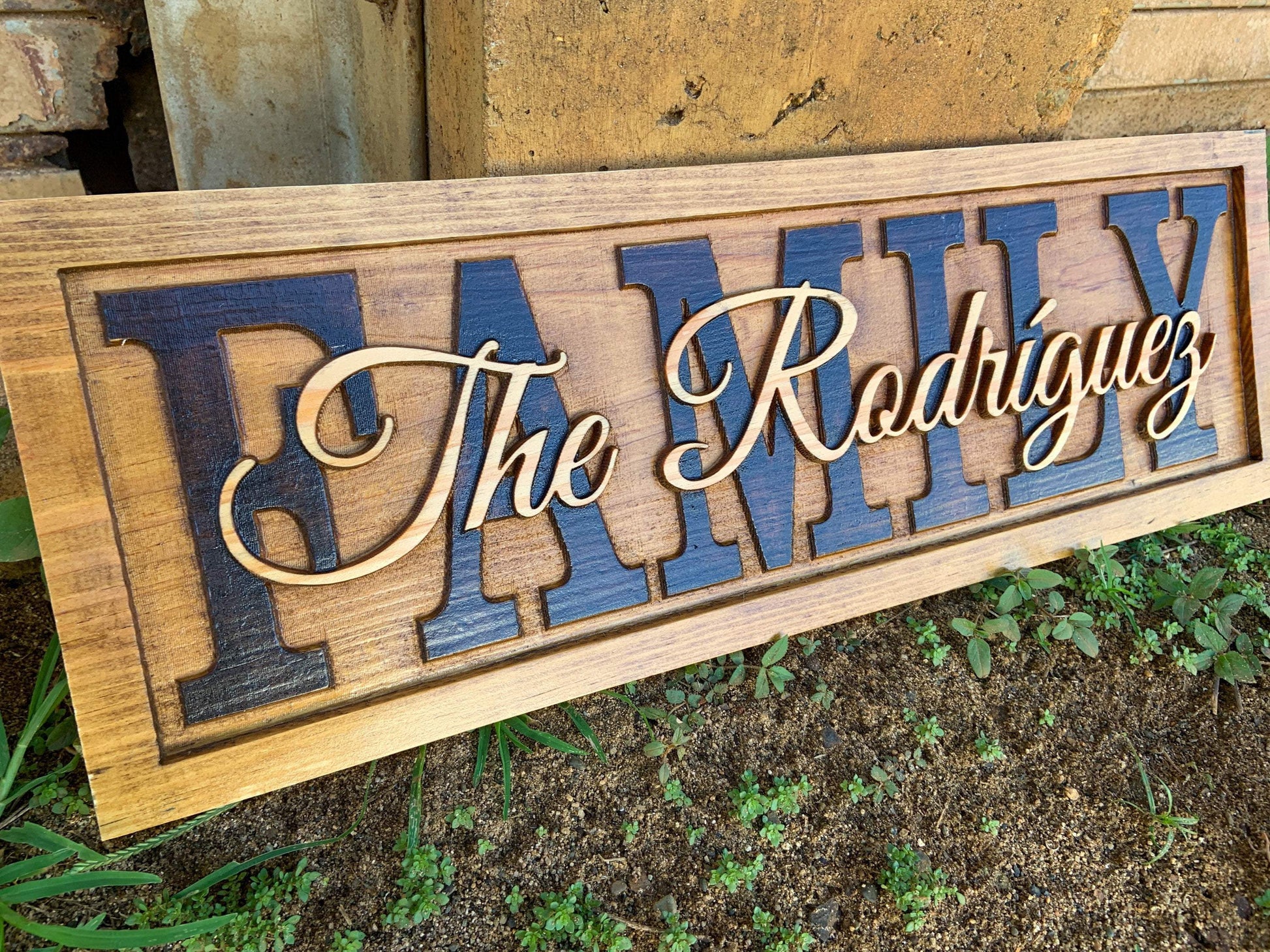 small size wooden plate adress signs