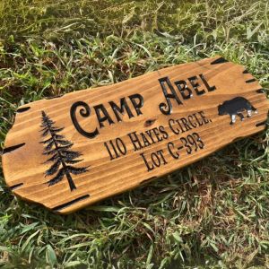 Custom Carved Outdoor Wood Sign (New)