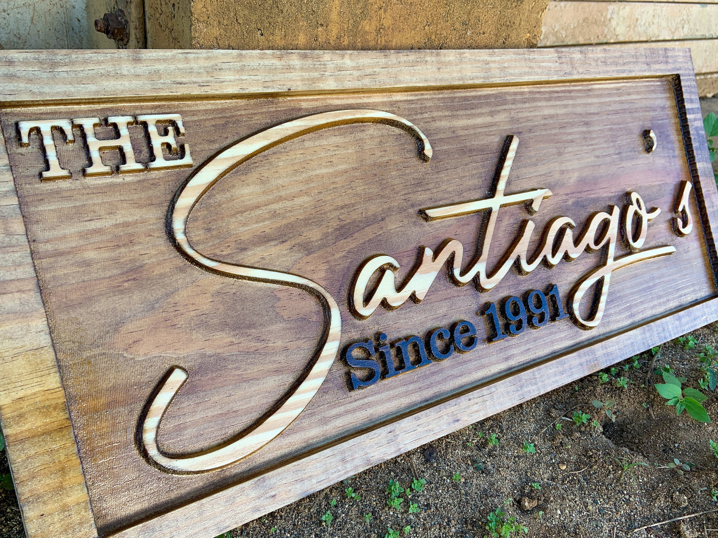 Last Name 3D Wood Sign
